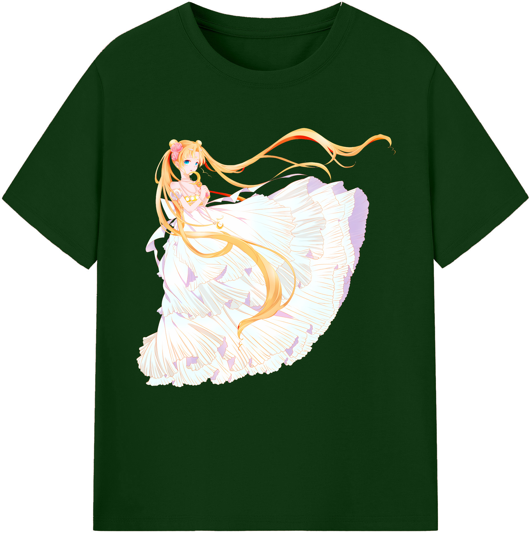 （画像用） 美少女戦士セーラームーン 愛野 美奈子 あいの みなこ Sailor Moon Aino Minako 綿100％半袖Tシャツ（フロントプリント）